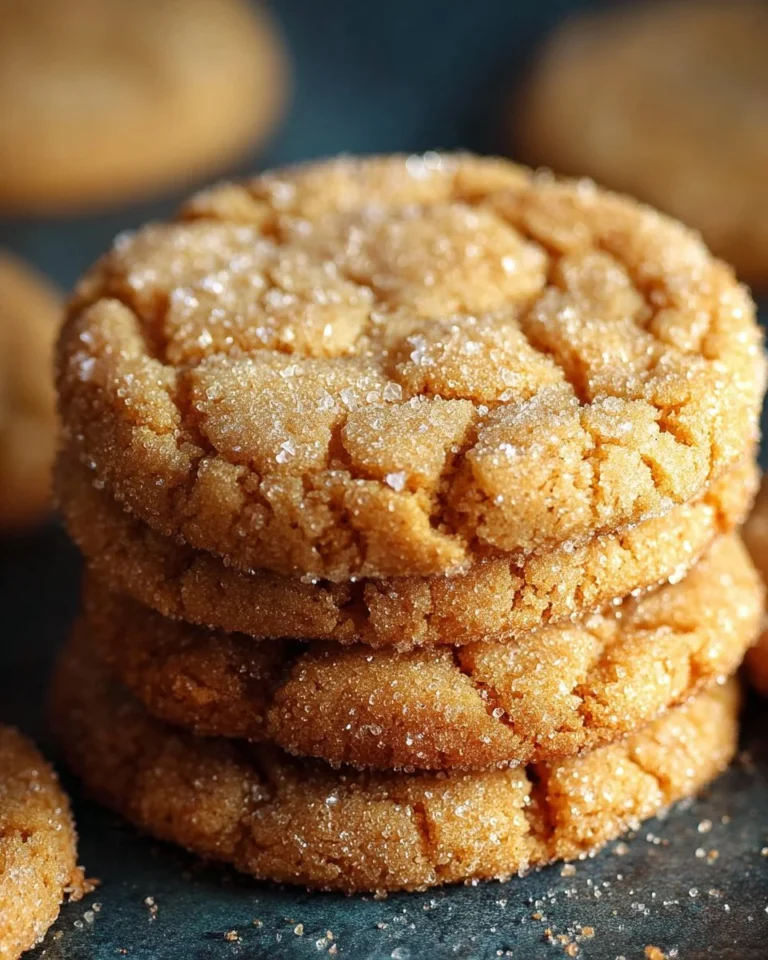 Chewy brown sugar cookies on a baking sheet, fresh from the oven.