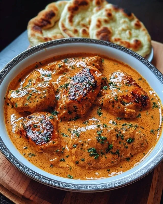 Delicious Cowboy Butter Chicken recipe featuring spices and butter.