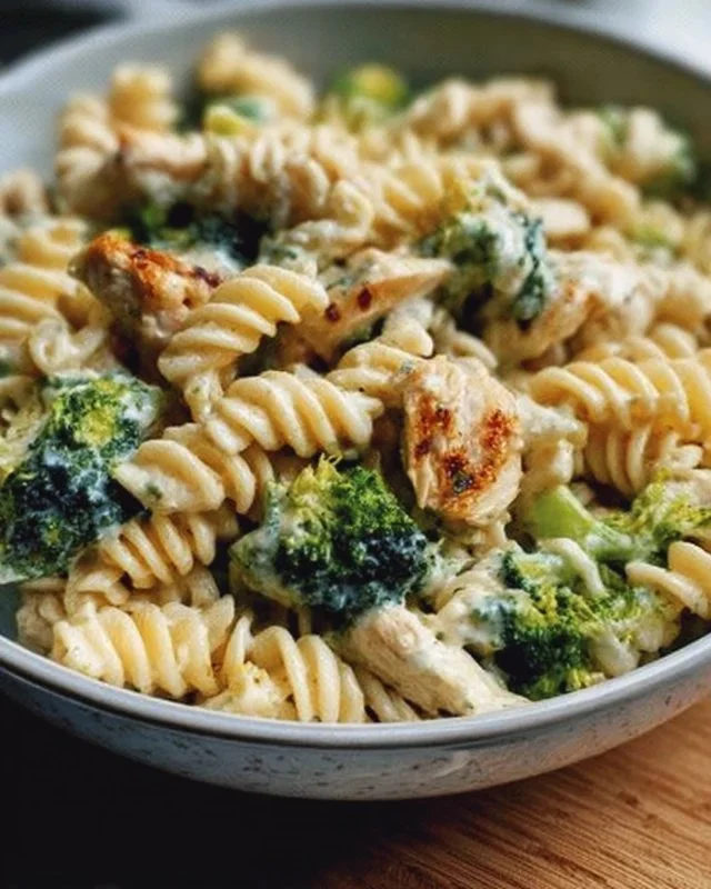 Creamy Rotisserie Chicken Broccoli Pasta