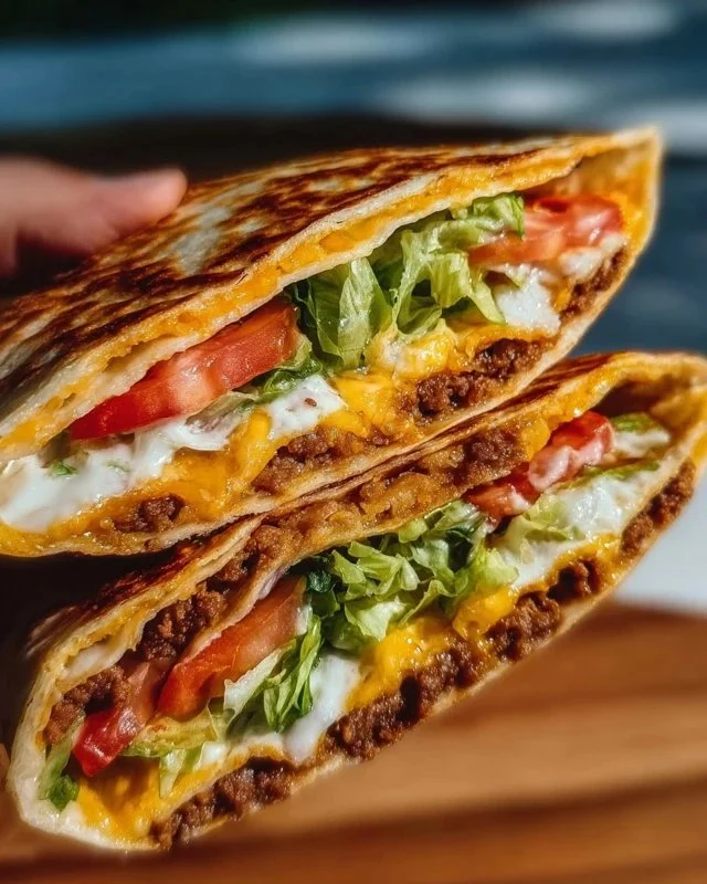 Delicious keto crunchwraps served on a plate for a healthy low-carb meal option.