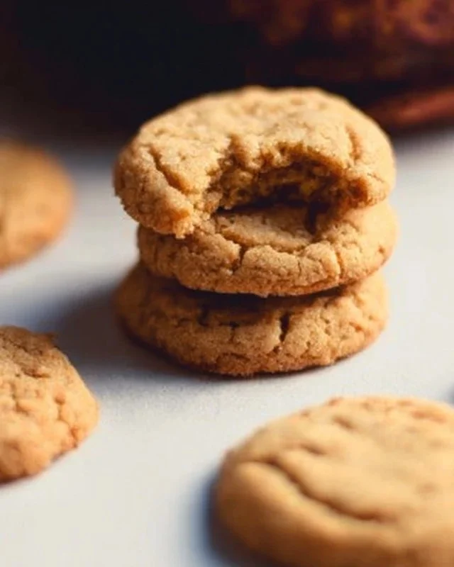 Delicious 3 ingredient brown sugar cookies on a baking tray.
