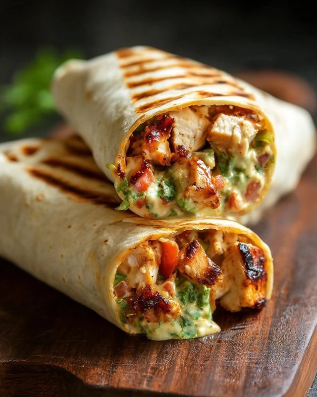 Chipotle Ranch Grilled Chicken Burrito