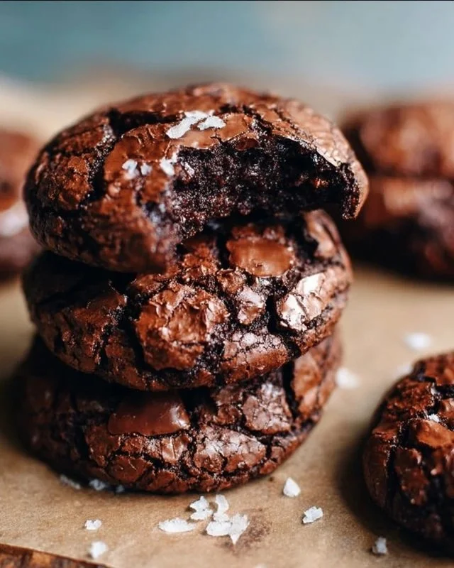 Delicious gourmet brownie cookies on a decorative plate