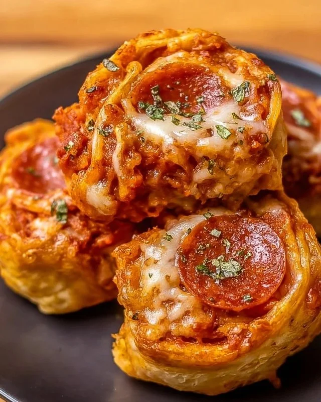 High Protein Pepperoni Pizza Rolls