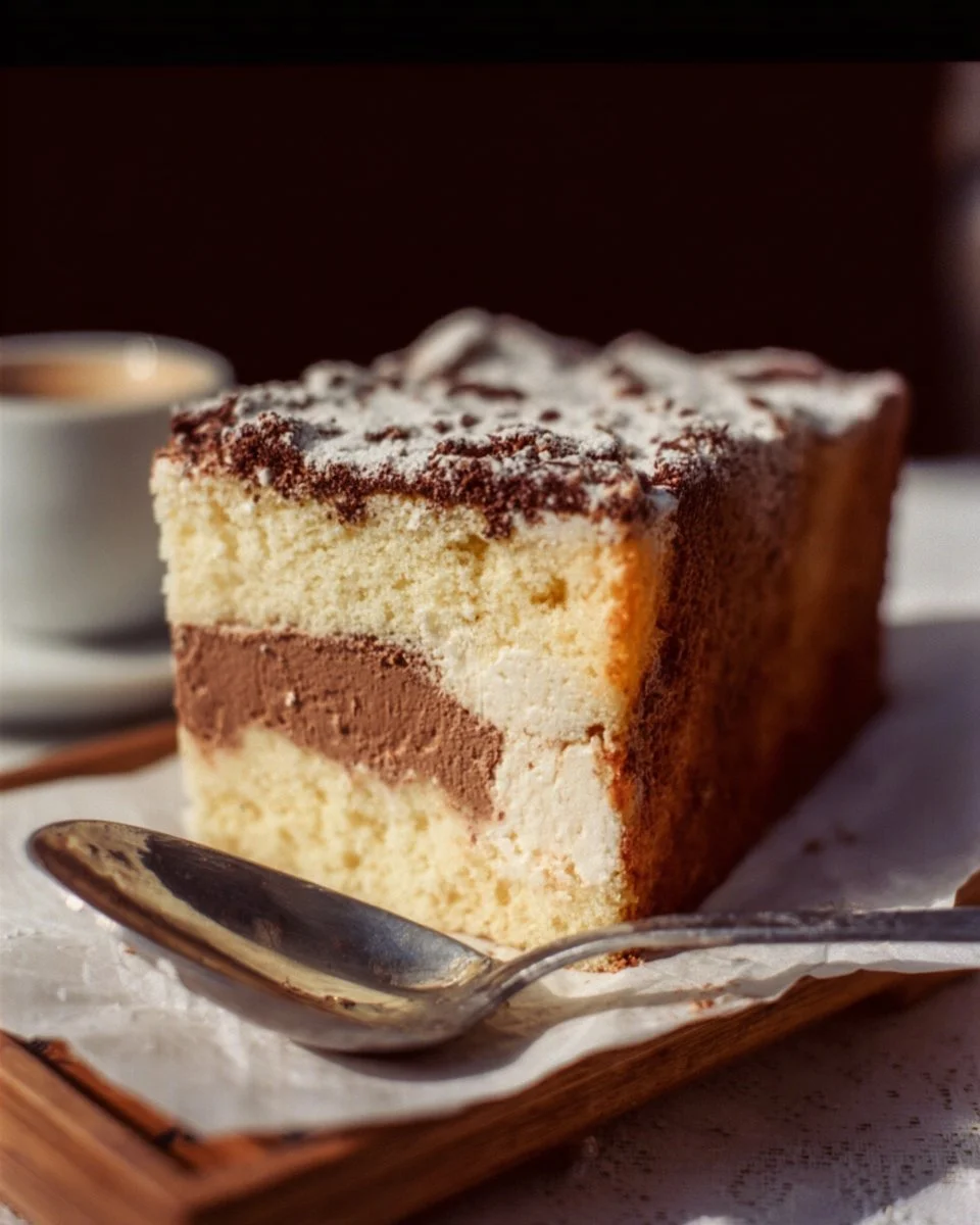 Delicious Italian Love Cake decorated with fresh fruits and icing.