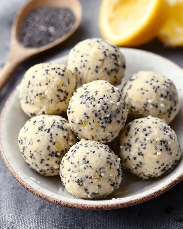 Healthy Lemon Poppy Seed Energy Bites for a flavorful snack