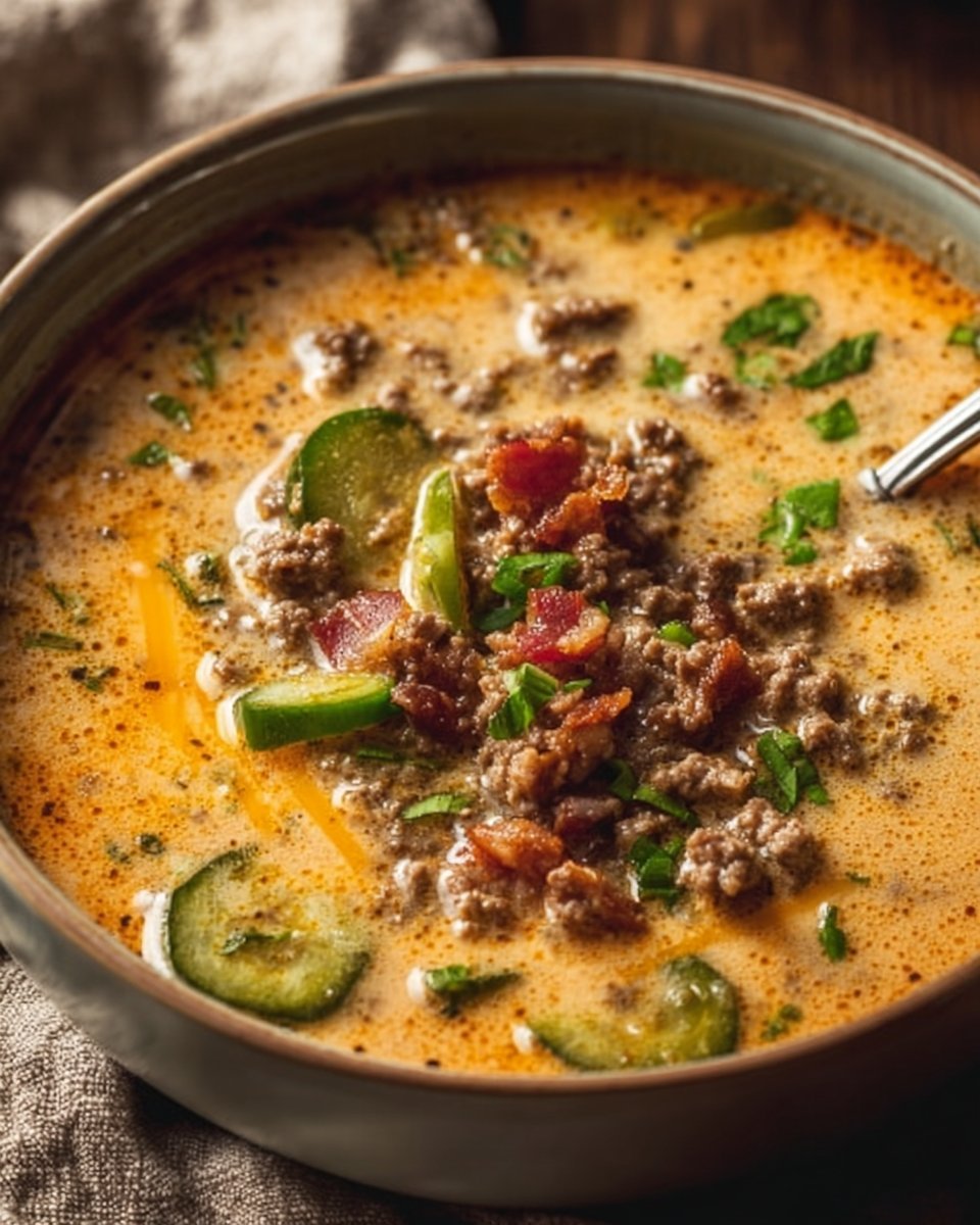 Keto Cheeseburger Soup