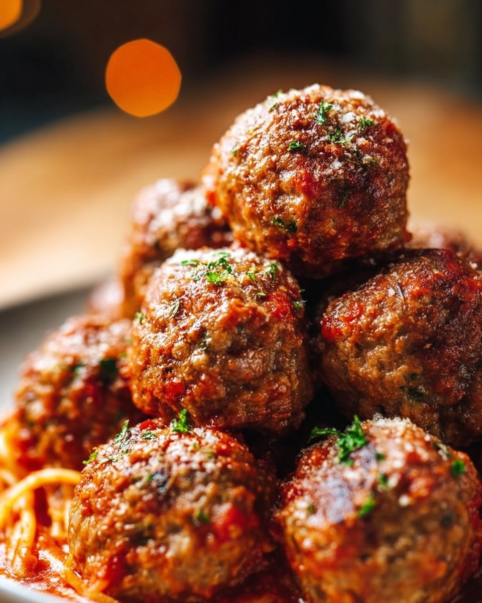 Oven-Baked Italian Meatballs