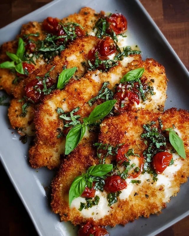 Crispy Parmesan-Basil Chicken Cutlets