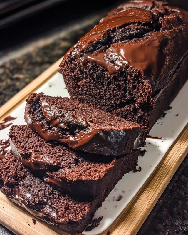 Hot Fudge Brownie Bread