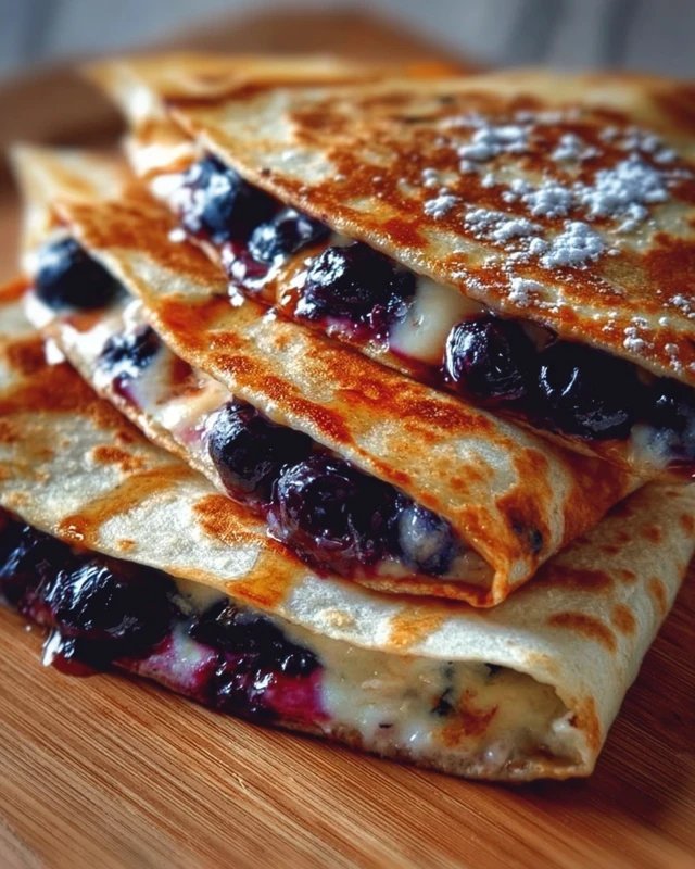 Blueberry Breakfast Quesadilla