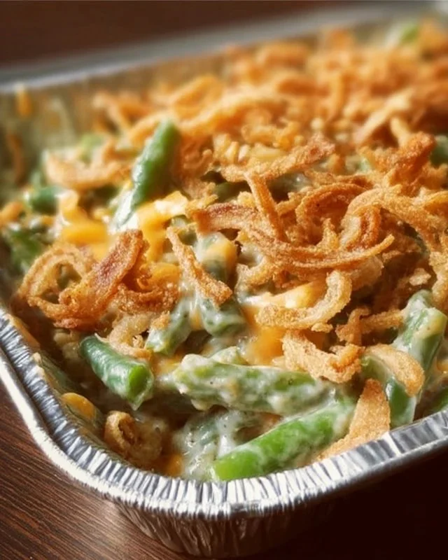 Delicious green bean casserole recipe by Paula Deen, perfect for holiday meals