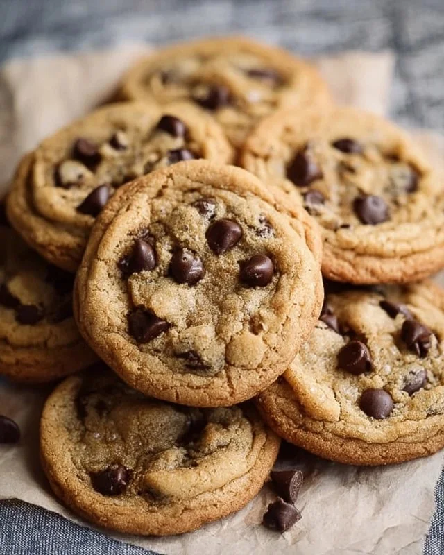 Perfect bakery style chocolate chip cookies fresh out of the oven