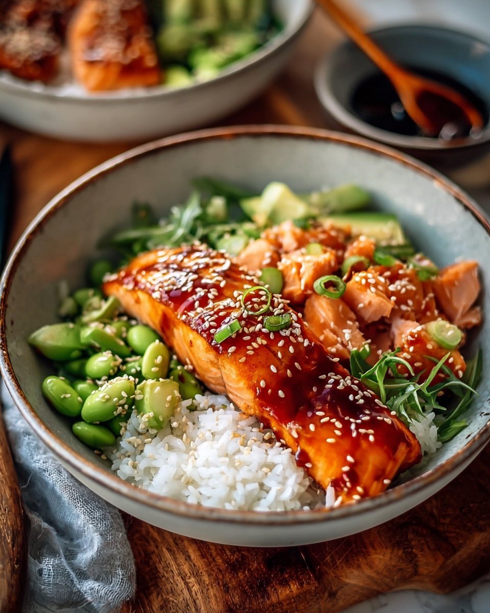 Honey Sriracha Salmon Bowls: A Sweet and Spicy Delight