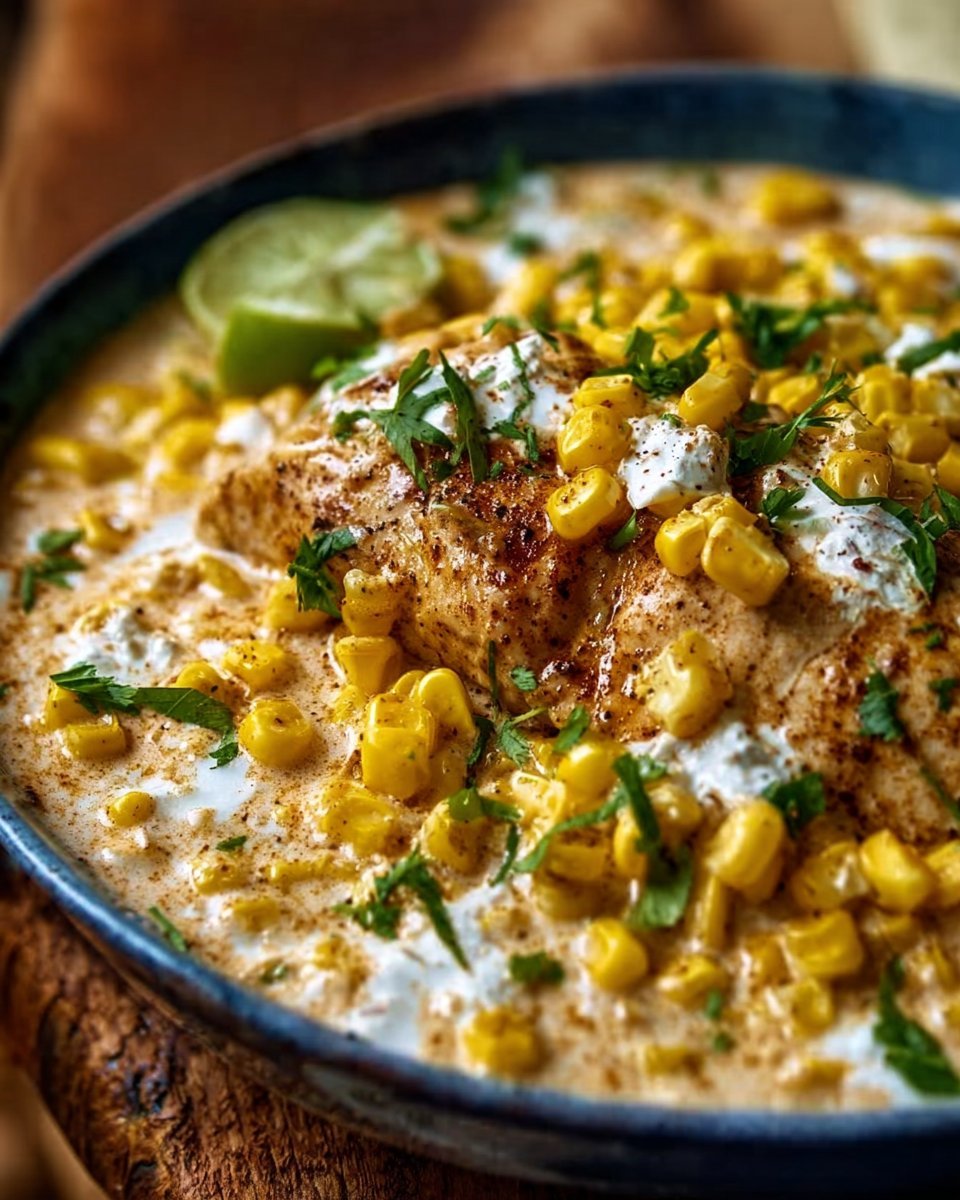 Slow Cooker Street Corn Chicken: Easy, Creamy Delight Awaits