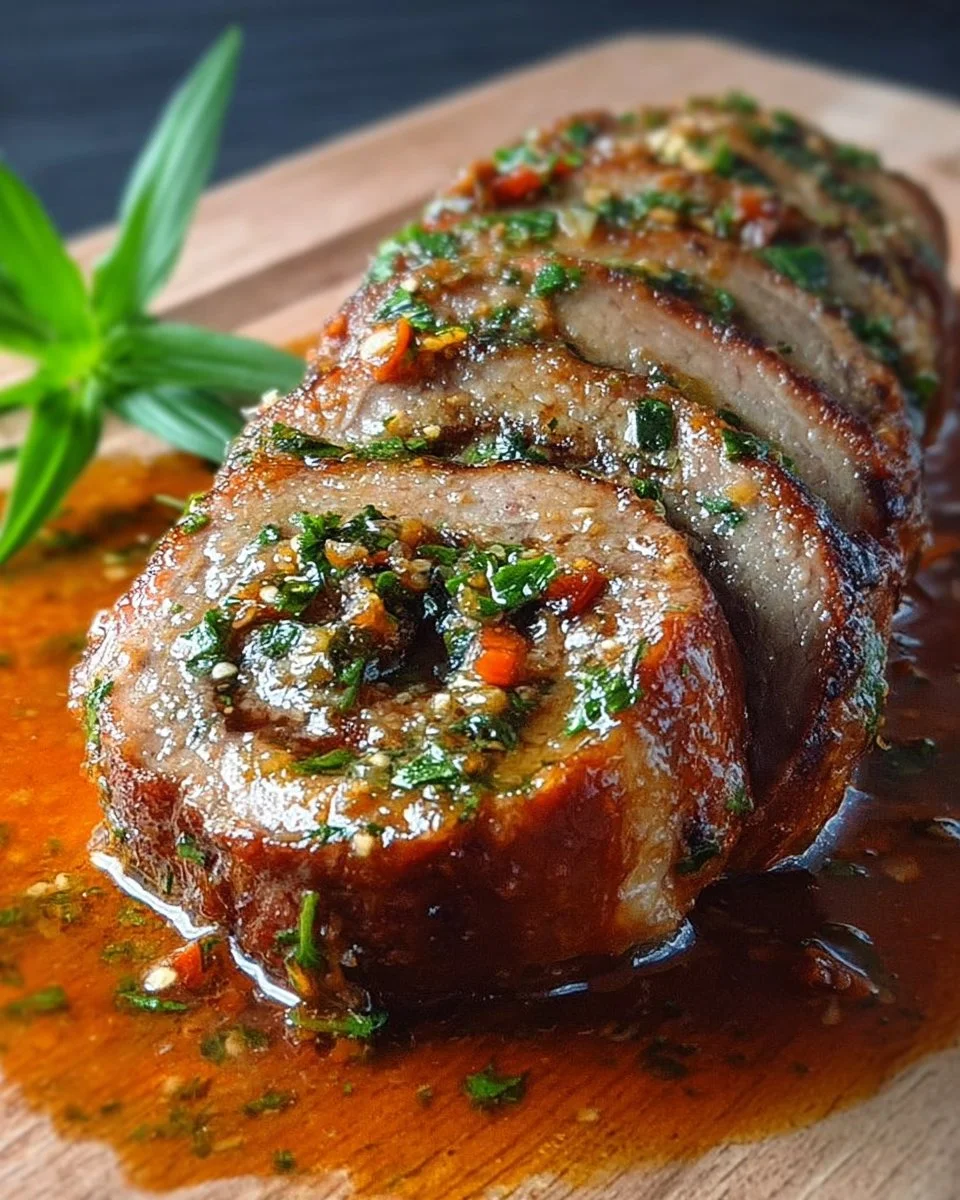 Delicious Sicilian-Style Braciole served with rich sauce and herbs