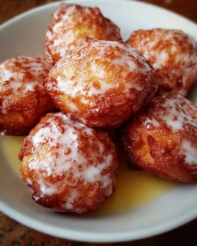 Delicious air fryer apple fritters topped with cinnamon sugar