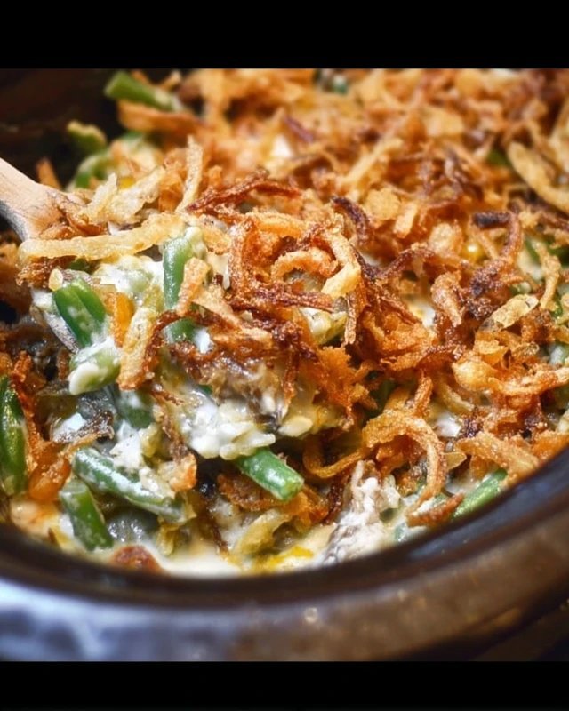 Slow Cooker Green Bean Casserole