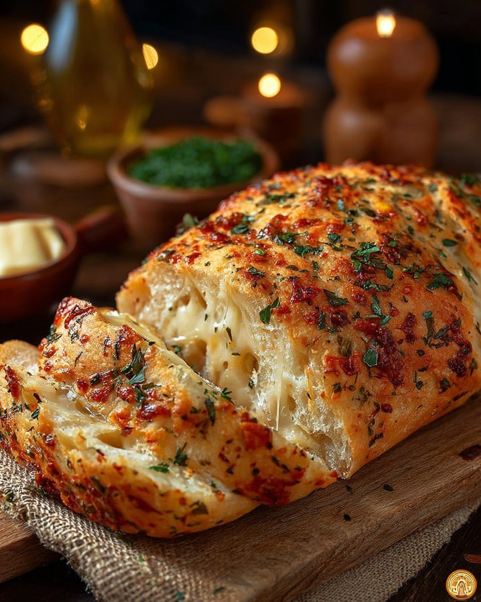Italian Herbs and Cheese Bread