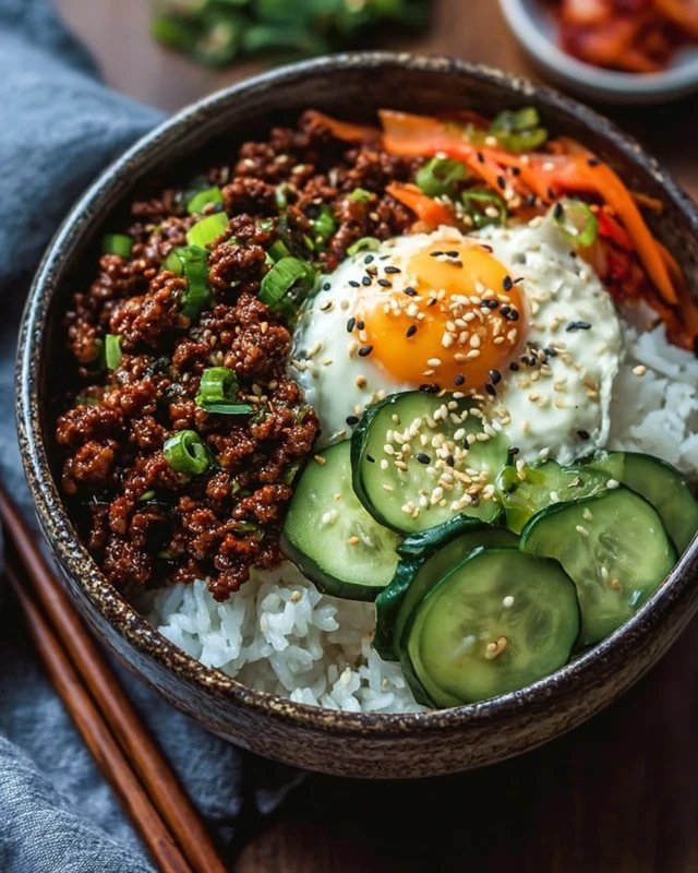 Korean Ground Beef Bowl