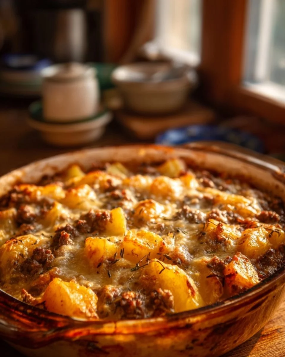 5-Ingredient Hamburger & Potato Casserole
