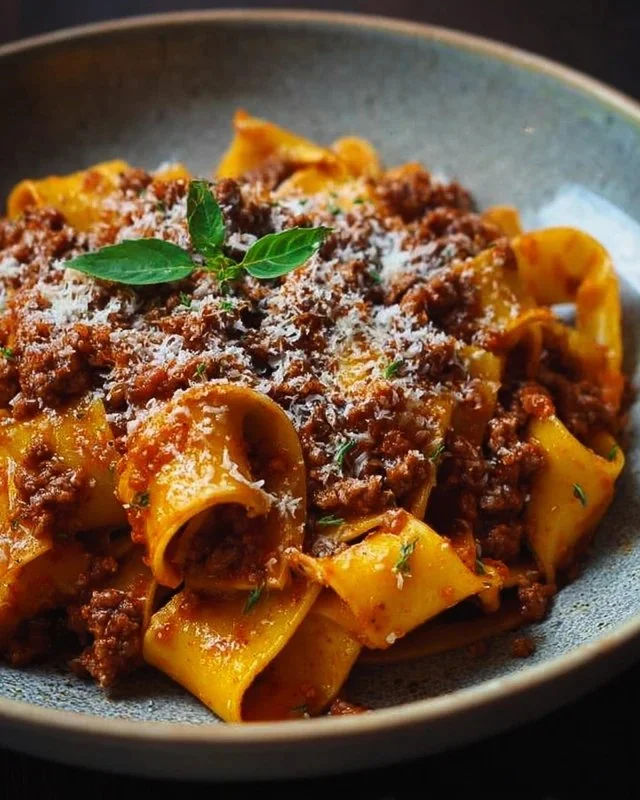 Authentic Pappardelle Bolognese