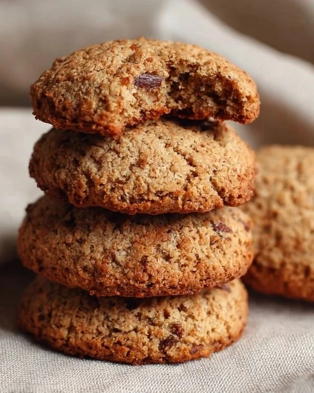 Delicious almond flour date cookies ready to be enjoyed.
