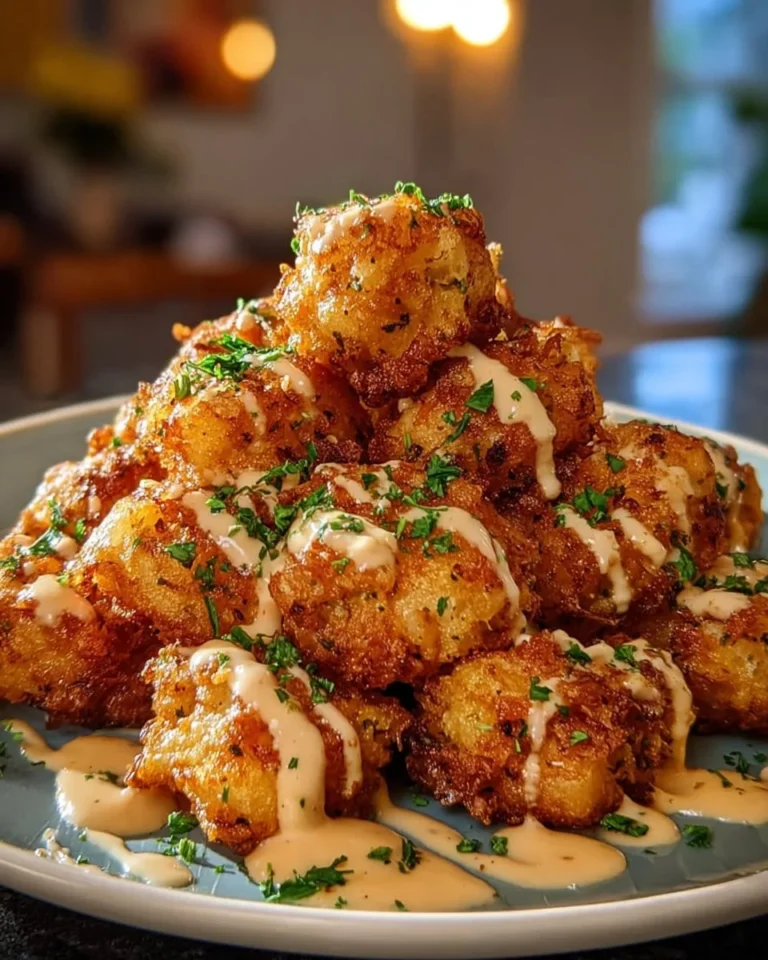 Cheddar Ranch Chicken Tater Tot Bake dish served in a baking dish with toppings
