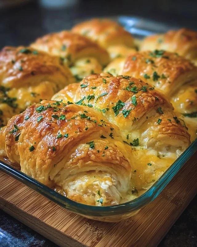 Cheesy Chicken Crescent Bake