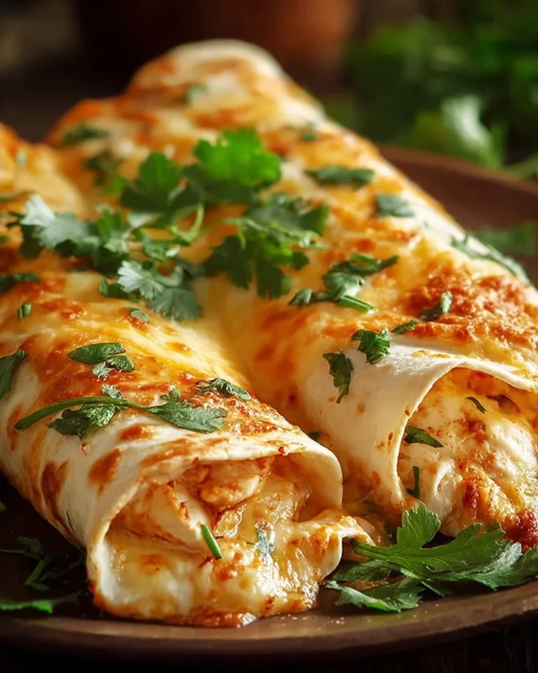 Delicious cheesy chicken garlic wraps served on a plate