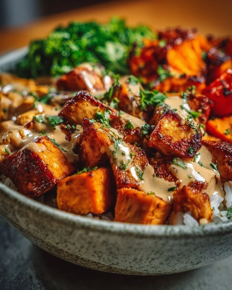 Chicken and Sweet Potato Bowls