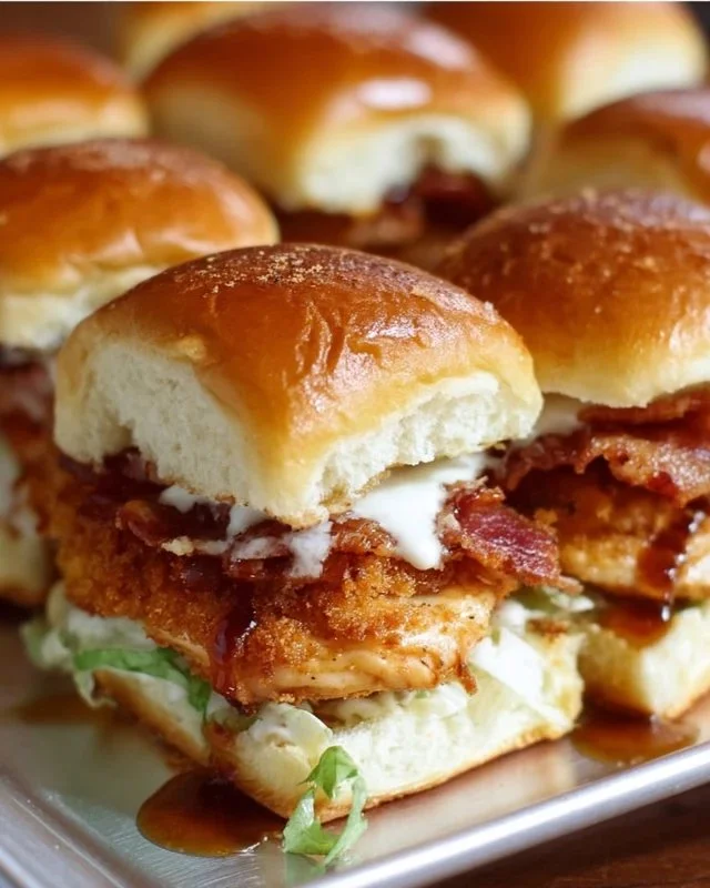 Chicken Bacon Ranch Sliders