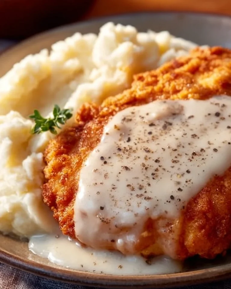Crispy Chicken Fried Chicken served with sides on a plate