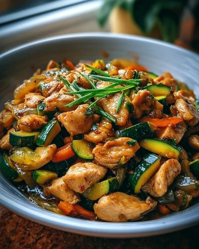 Chicken Zucchini Stir Fry