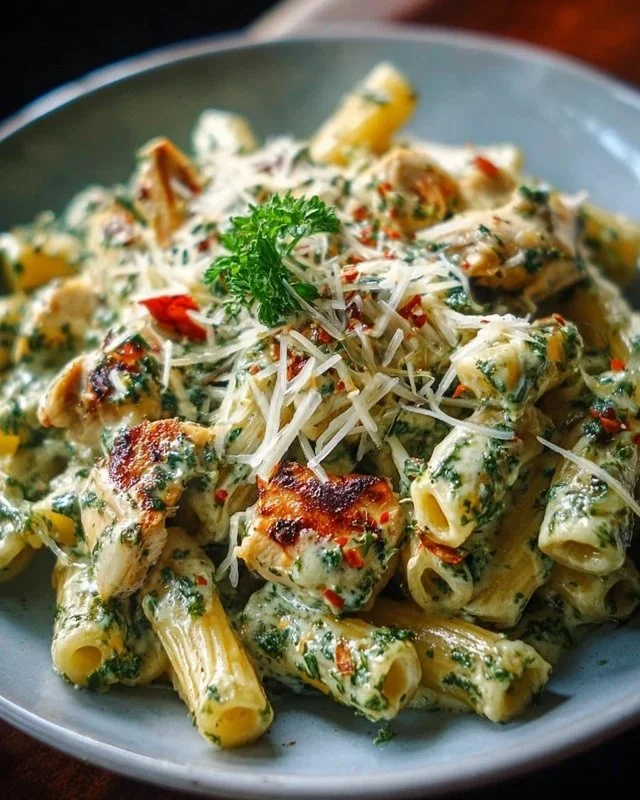 Creamy Pesto Chicken Pasta