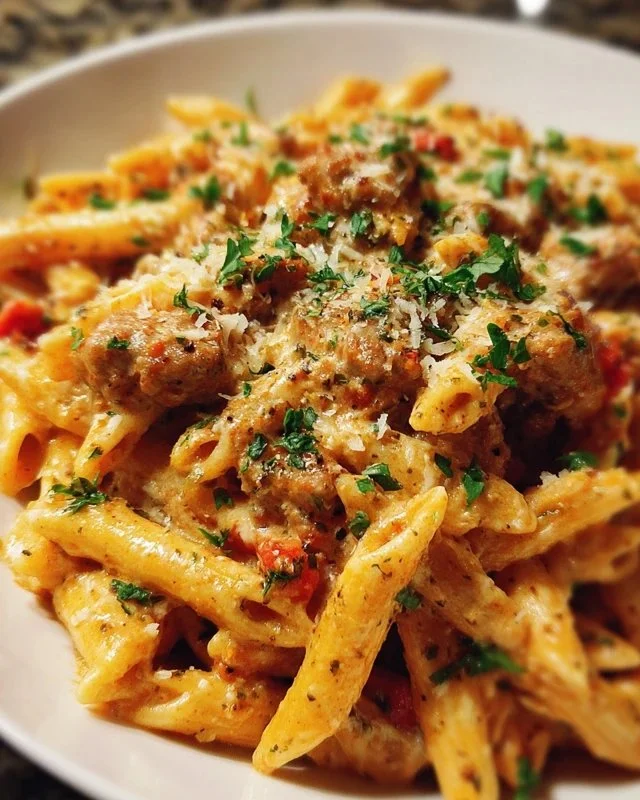 Creamy Tuscan Sausage Pasta