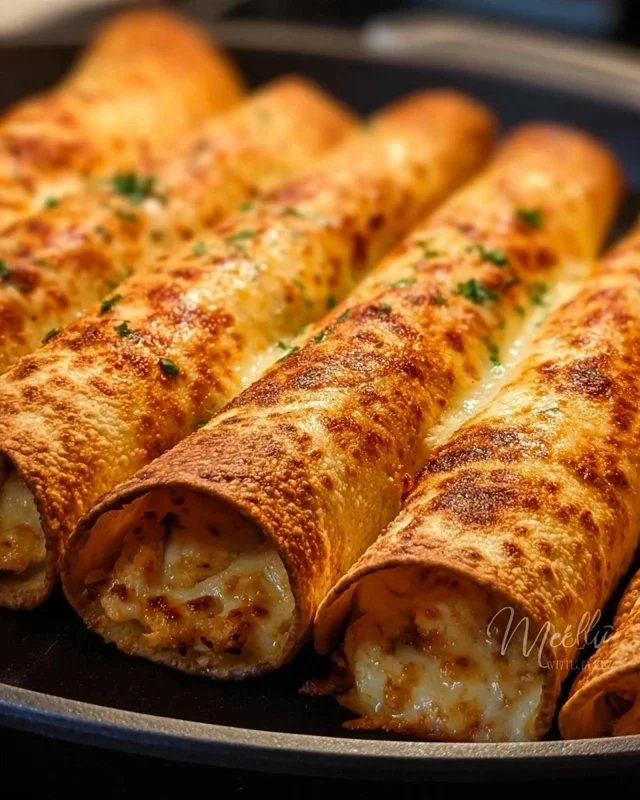 Crispy Baked Chicken Taquitos
