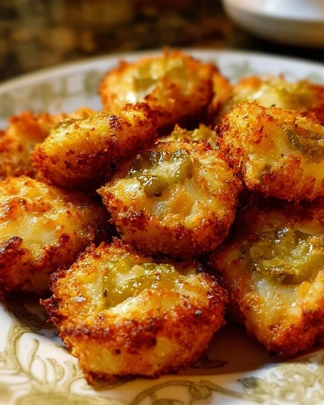 Crispy Pickle Cheese Bites
