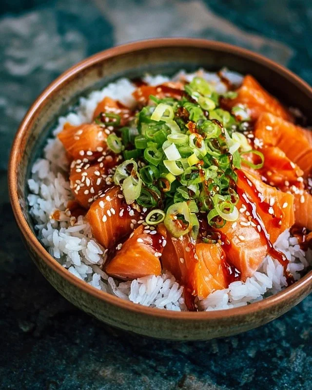 Crispy Salmon and Rice Bowl