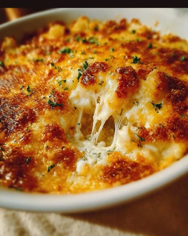 Dolly Parton's delicious 5-ingredient casserole served in a baking dish