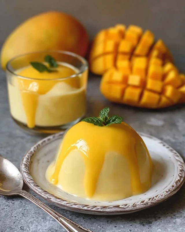 Easy Simple Mango Pudding Recipe