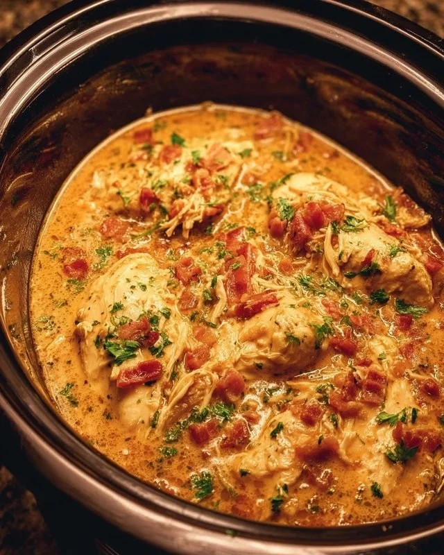 Easy Slow Cooker Crack Chicken