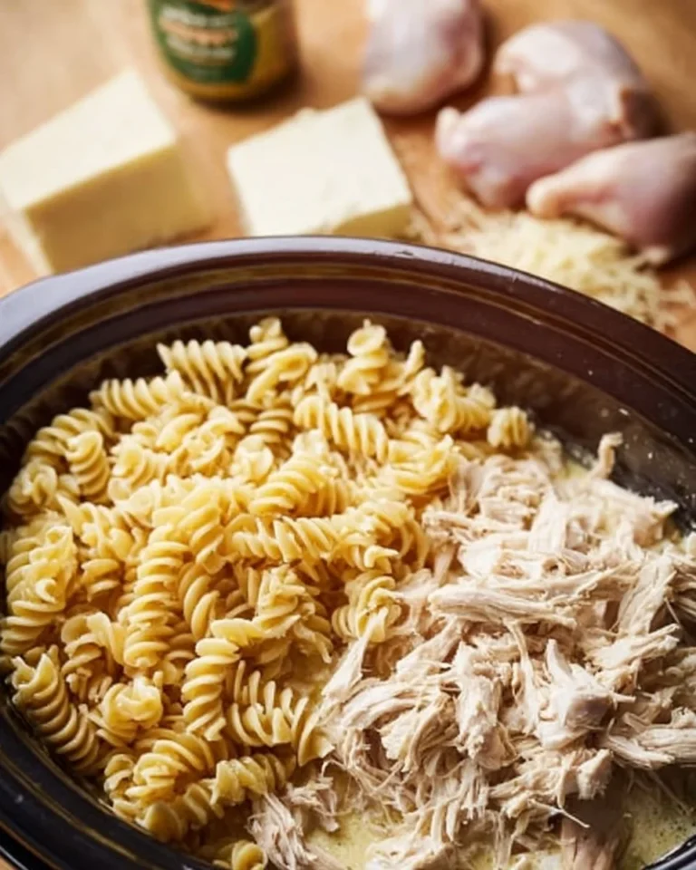 Creamy Garlic Parmesan Chicken Pasta topped with parsley