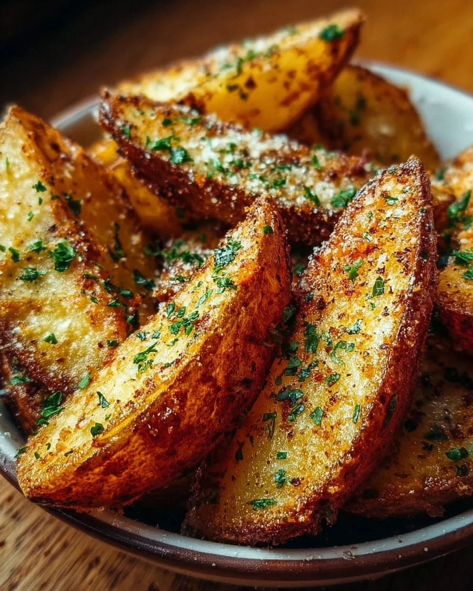 Garlic Parmesan Potato Wedges