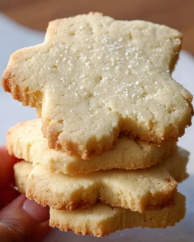 Delicious gluten-free shortbread cookies on a plate.