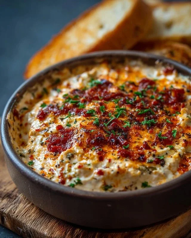 Delicious Hissy Fit Dip served in a bowl with fresh veggies and crackers