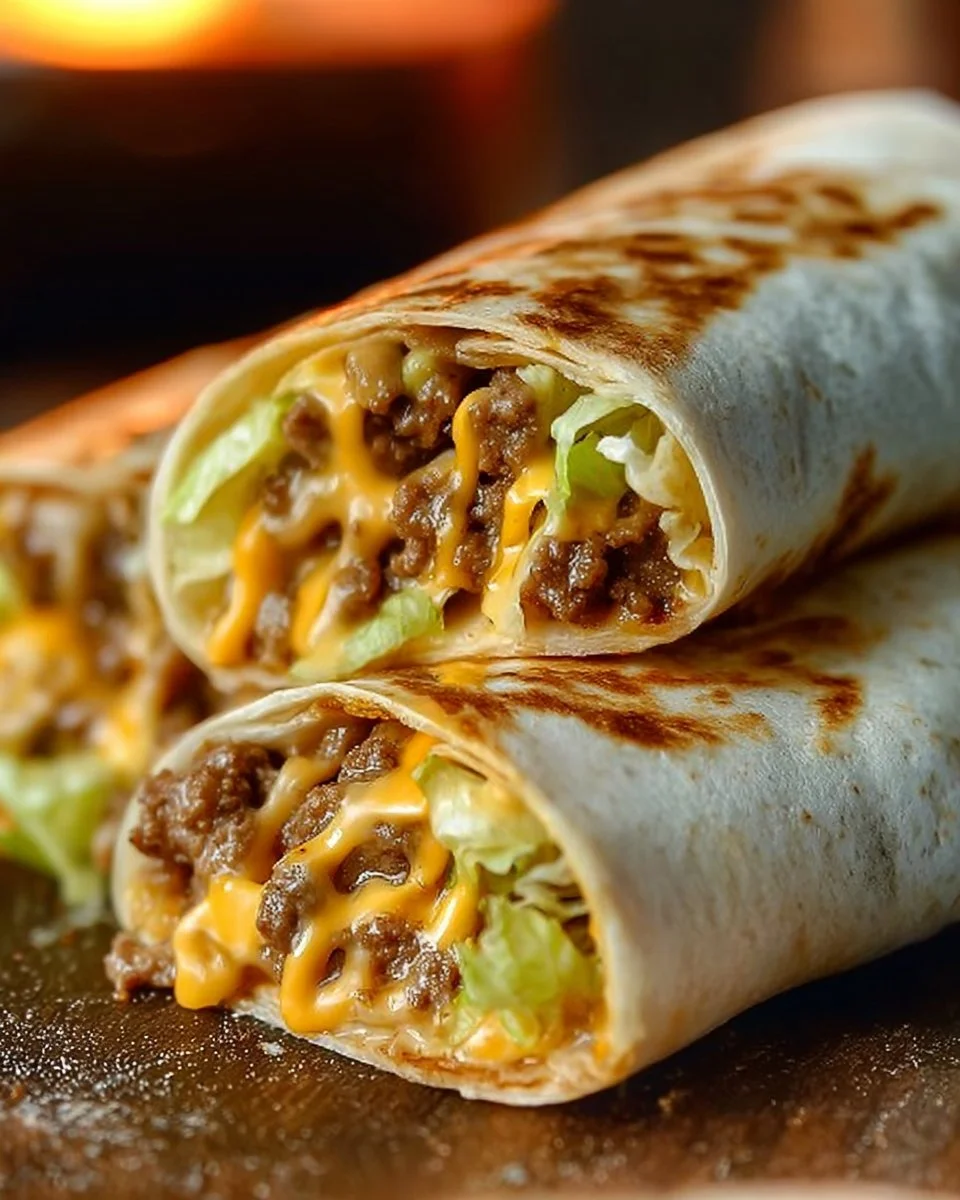 Homemade Big Mac Wraps