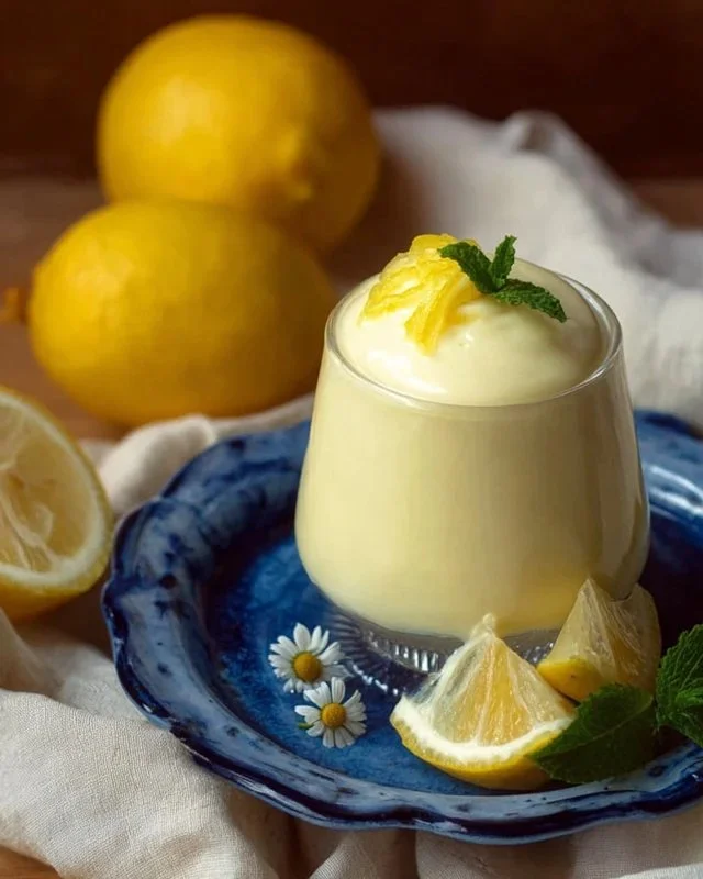 Homemade Lemon Pudding Recipe with Fresh Lemons