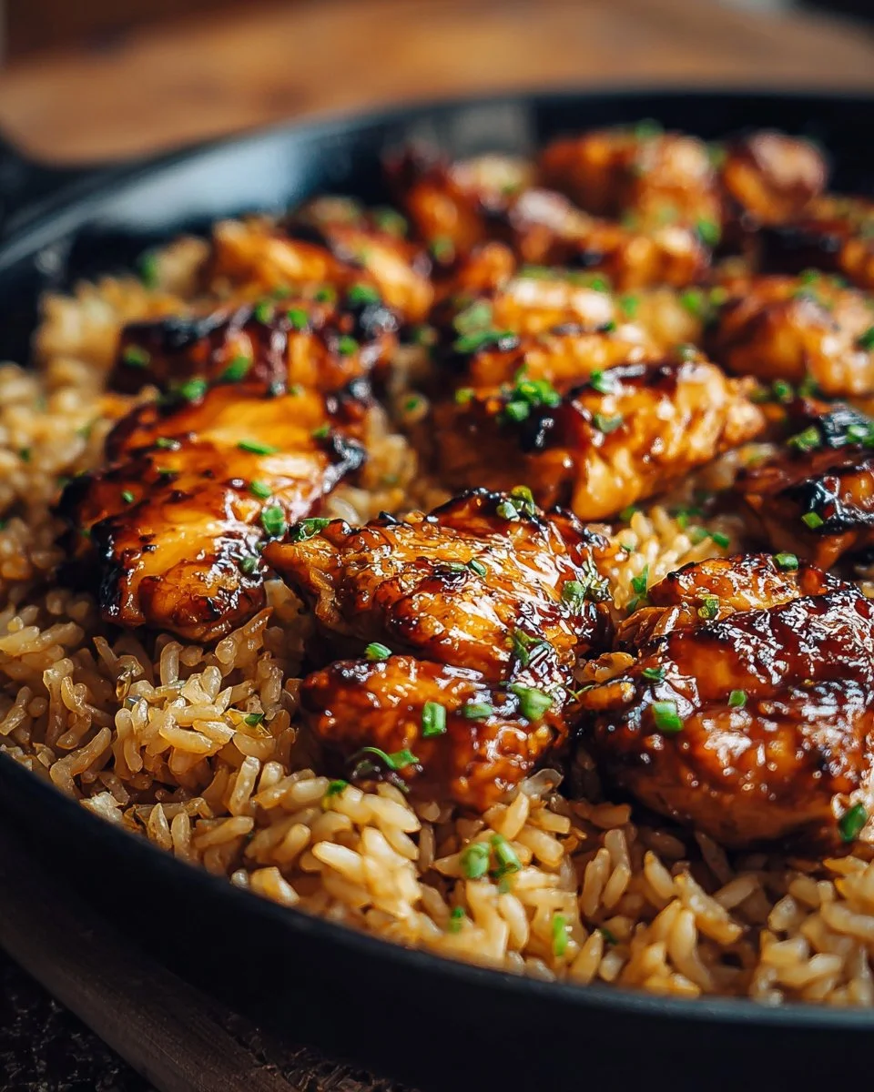 Honey BBQ Chicken Rice