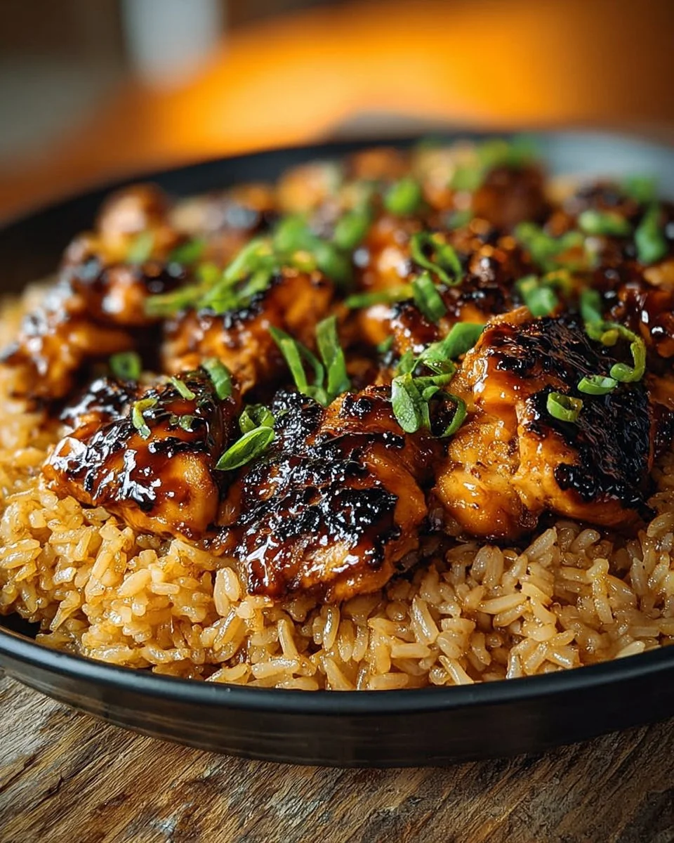 Honey BBQ Chicken Rice